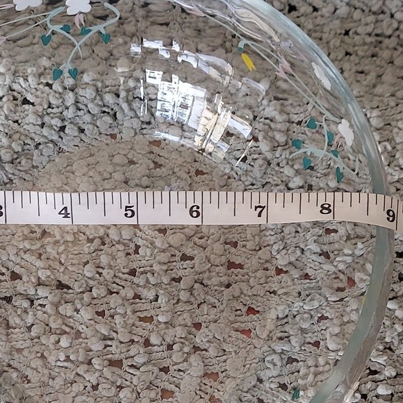 CRYSTAL BOWL MADE IN ROMANIA RAISED FLORAL DESIGN Crystal Clear Design - Picture 8 of 9